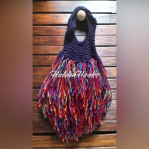 Hand crocheted Shaggy Bag